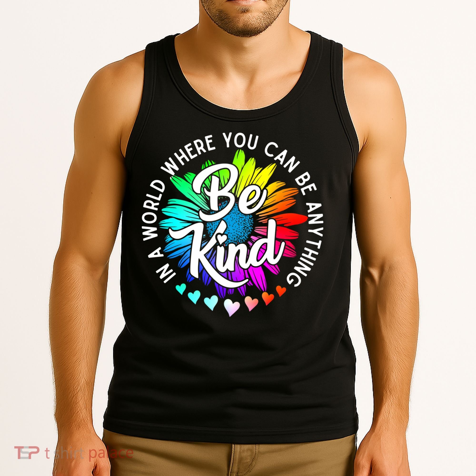 Choose Kindness In A World Where You Can Be Anything Be Kind Cute Daisy Flower R Tank Top