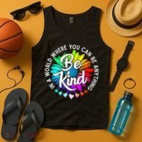 Choose Kindness In A World Where You Can Be Anything Be Kind Cute Daisy Flower R Tank Top thumb 4