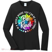 Choose Kindness In A World Where You Can Be Anything Be Kind Cute Daisy Flower R Women's Long Sleeve Shirt thumb 0