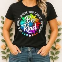 Choose Kindness In A World Where You Can Be Anything Be Kind Cute Daisy Flower R Women's T-Shirt thumb 2