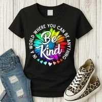 Choose Kindness In A World Where You Can Be Anything Be Kind Cute Daisy Flower R Women's T-Shirt thumb 3