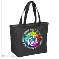 Choose Kindness In A World Where You Can Be Anything Be Kind Cute Daisy Flower R Tote Bag thumb 2