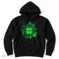 Celtic Knot Irish Shamrock Three Leaf Clover St Patricks Day Hoodie thumb 0