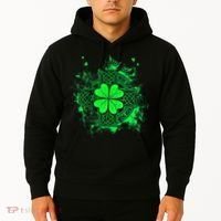 Celtic Knot Irish Shamrock Three Leaf Clover St Patricks Day Hoodie thumb 2