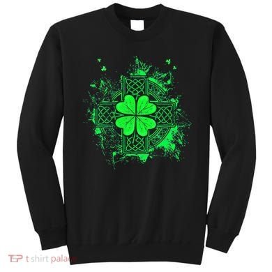 Celtic Knot Irish Shamrock Three Leaf Clover St Patricks Day Sweatshirt