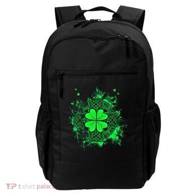 Celtic Knot Irish Shamrock Three Leaf Clover St Patricks Day Backpack