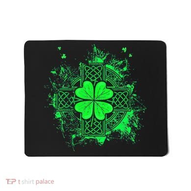 Celtic Knot Irish Shamrock Three Leaf Clover St Patricks Day Mousepad