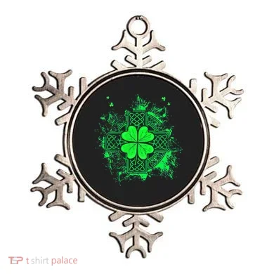 Celtic Knot Irish Shamrock Three Leaf Clover St Patricks Day Ornament