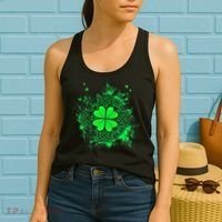 Celtic Knot Irish Shamrock Three Leaf Clover St Patricks Day Women's Tank Top thumb 2