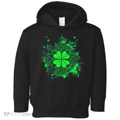 Celtic Knot Irish Shamrock Three Leaf Clover St Patricks Day Toddler Hoodie