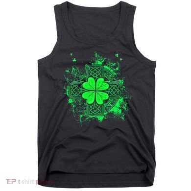 Celtic Knot Irish Shamrock Three Leaf Clover St Patricks Day Tank Top