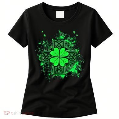 Celtic Knot Irish Shamrock Three Leaf Clover St Patricks Day Women's T-Shirt