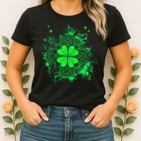 Celtic Knot Irish Shamrock Three Leaf Clover St Patricks Day Women's T-Shirt thumb 2