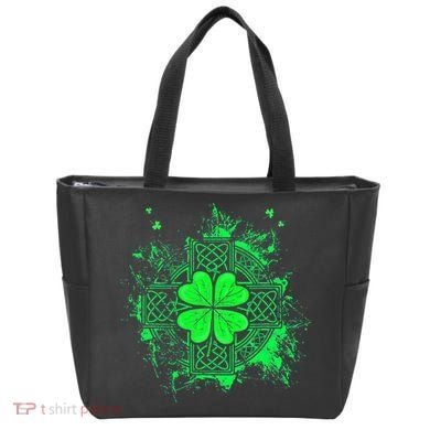 Celtic Knot Irish Shamrock Three Leaf Clover St Patricks Day Bag