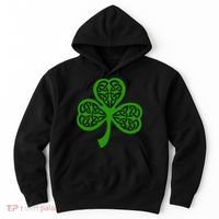 Celtic Knot Irish Shamrock Leaf Clover St Pats Day Hoodie thumb 0