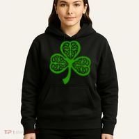 Celtic Knot Irish Shamrock Leaf Clover St Pats Day Hoodie thumb 5