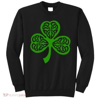 Celtic Knot Irish Shamrock Leaf Clover St Pats Day Sweatshirt