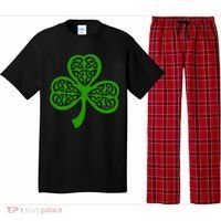 Celtic Knot Irish Shamrock Leaf Clover St Pats Day Pajama Set thumb 0