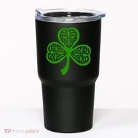 Celtic Knot Irish Shamrock Leaf Clover St Pats Day Tumbler thumb 0