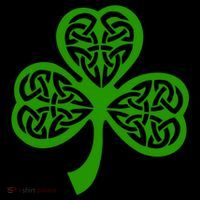 Celtic Knot Irish Shamrock Leaf Clover St Pats Day Ornament thumb 1