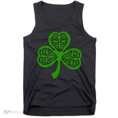 Celtic Knot Irish Shamrock Leaf Clover St Pats Day Tank Top