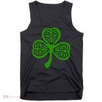 Celtic Knot Irish Shamrock Leaf Clover St Pats Day Tank Top thumb 0