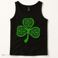 Celtic Knot Irish Shamrock Leaf Clover St Pats Day Tank Top thumb 2
