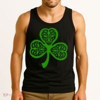 Celtic Knot Irish Shamrock Leaf Clover St Pats Day Tank Top thumb 3