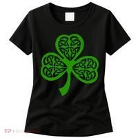 Celtic Knot Irish Shamrock Leaf Clover St Pats Day Women's T-Shirt thumb 0