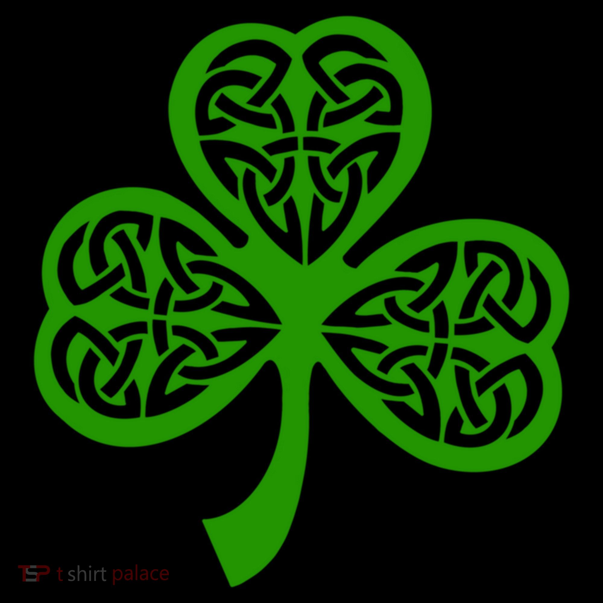 Celtic Knot Irish Shamrock Leaf Clover St Pats Day Kids Sweatshirt