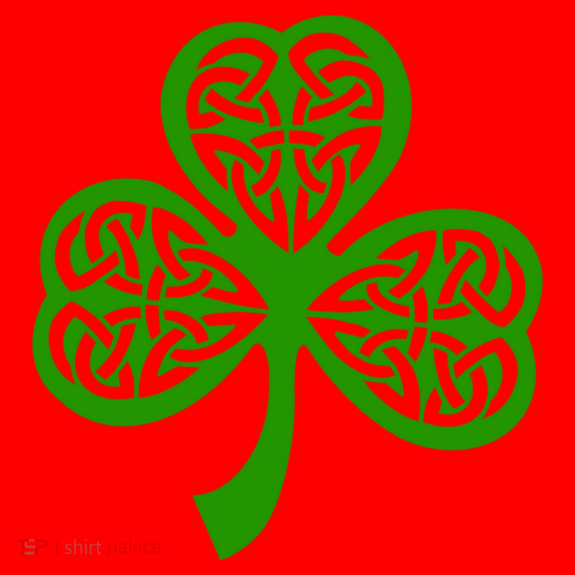 Celtic Knot Irish Shamrock Leaf Clover St Pats Day Santa Hat