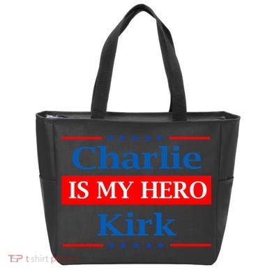 Charlie Kirk Is My Hero Tote Bag