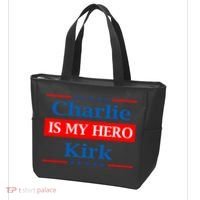 Charlie Kirk Is My Hero Tote Bag thumb 3