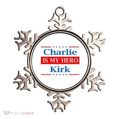 Charlie Kirk Is My Hero Ornament