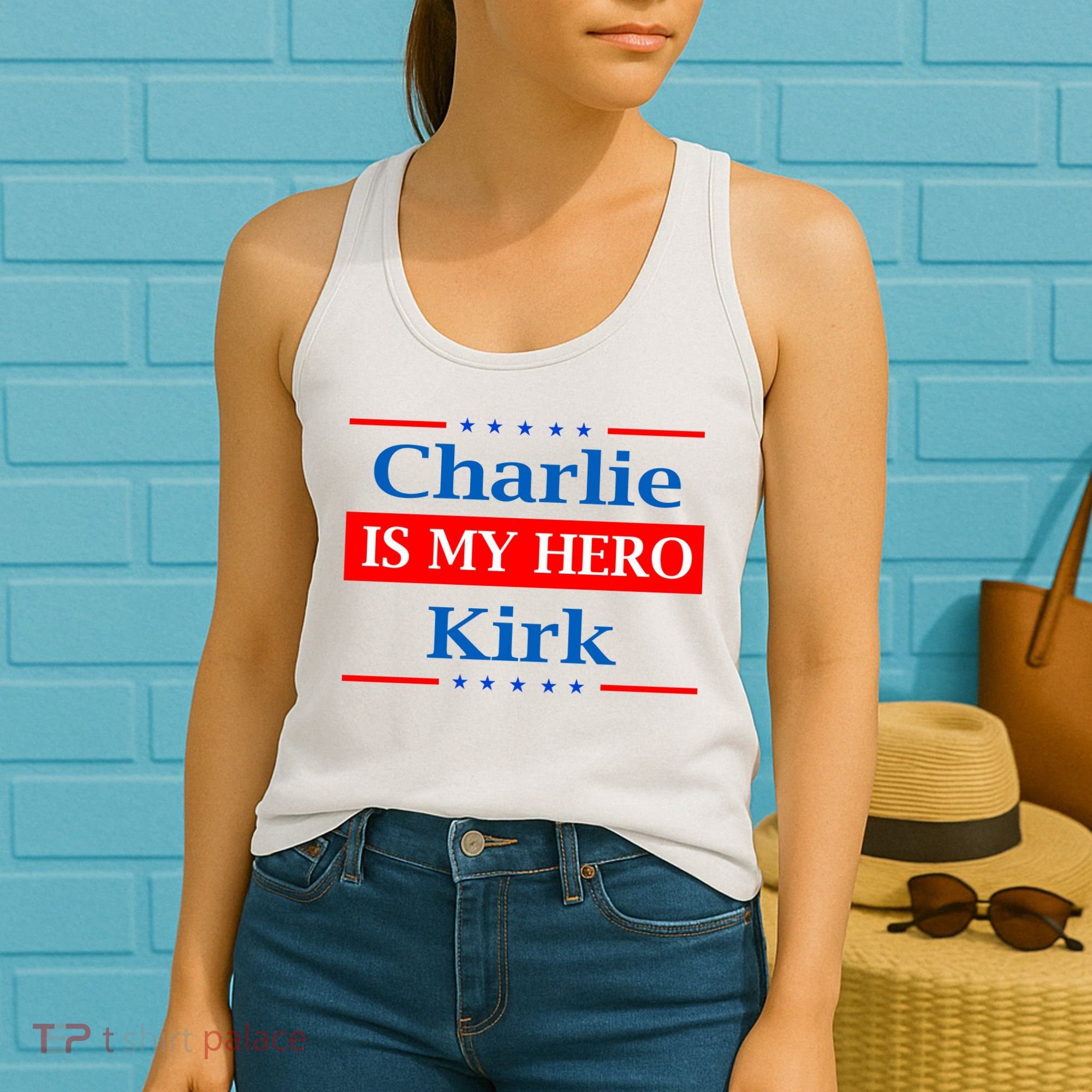 Charlie Kirk Is My Hero Women's Tank Top