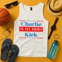 Charlie Kirk Is My Hero Tank Top thumb 4