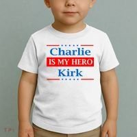 Charlie Kirk Is My Hero Toddler T-Shirt thumb 2