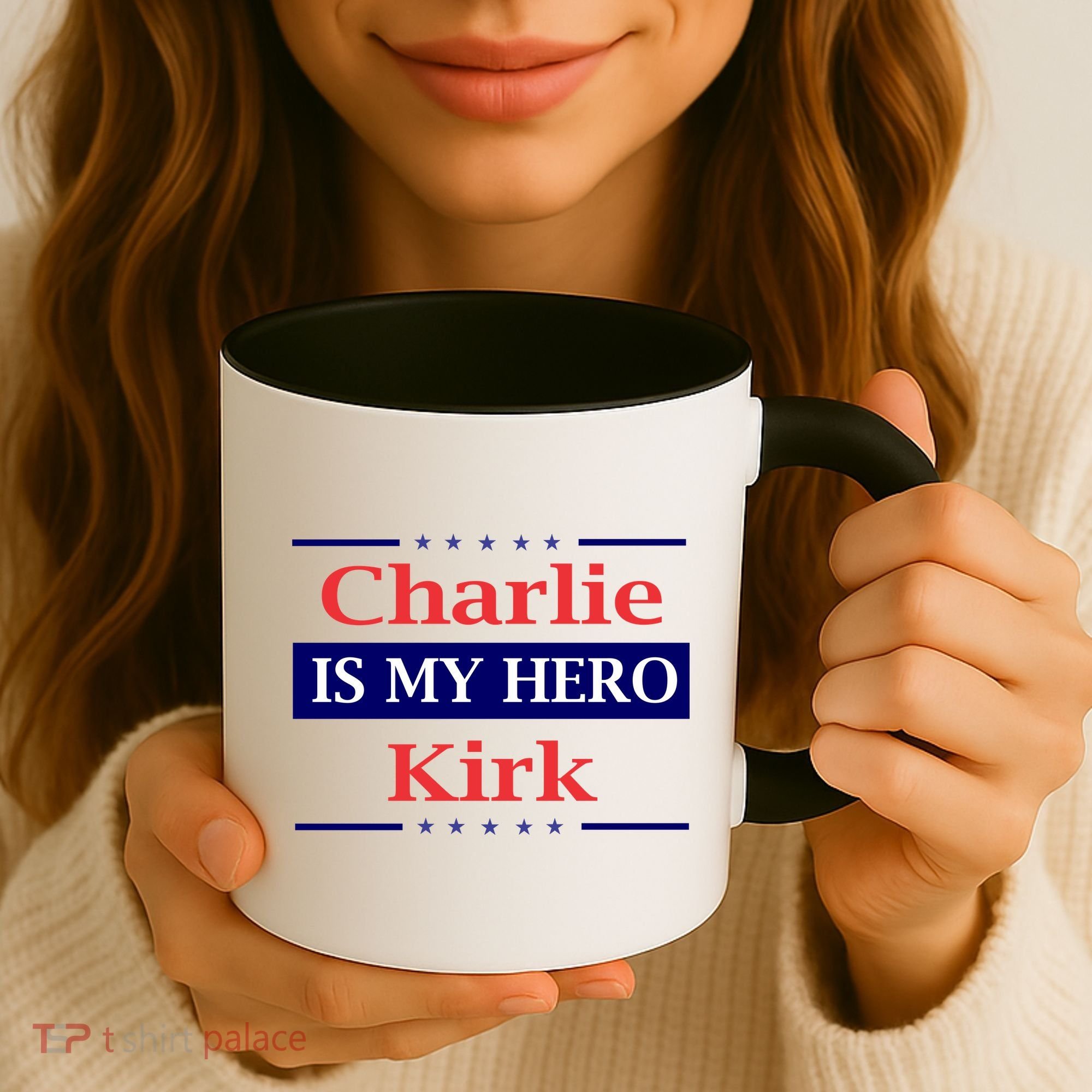 Charlie Kirk Is My Hero Pray Tribute Justice Coffee Mug