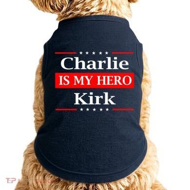 Charlie Kirk Is My Hero Pray Tribute Justice Doggie Tank