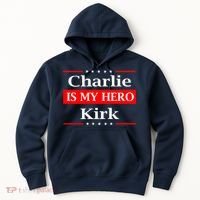 Charlie Kirk Is My Hero Pray Tribute Justice Hoodie thumb 0