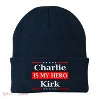 Charlie Kirk Is My Hero Pray Tribute Justice Beanie thumb 0