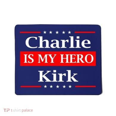 Charlie Kirk Is My Hero Pray Tribute Justice Mousepad