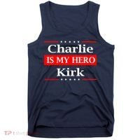 Charlie Kirk Is My Hero Pray Tribute Justice Tank Top thumb 0