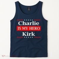 Charlie Kirk Is My Hero Pray Tribute Justice Tank Top thumb 2