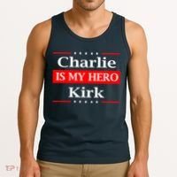 Charlie Kirk Is My Hero Pray Tribute Justice Tank Top thumb 3
