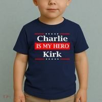 Charlie Kirk Is My Hero Pray Tribute Justice Toddler T-Shirt thumb 2