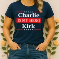 Charlie Kirk Is My Hero Pray Tribute Justice Women's T-Shirt thumb 2