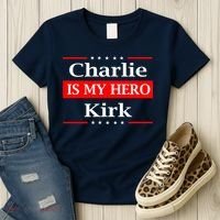 Charlie Kirk Is My Hero Pray Tribute Justice Women's T-Shirt thumb 3