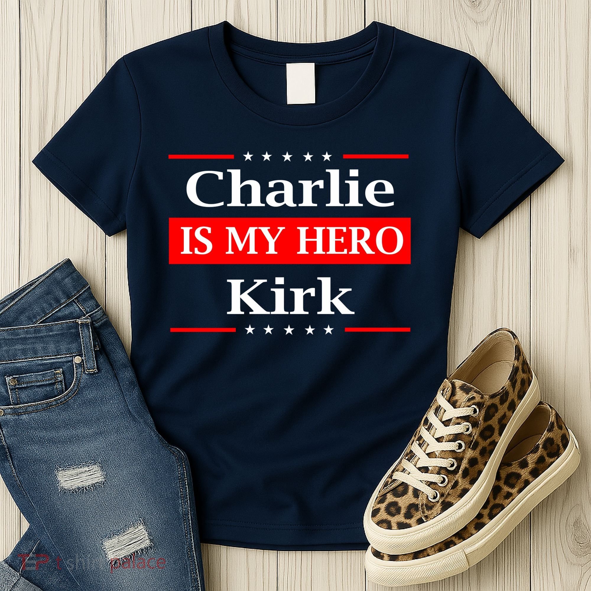 Charlie Kirk Is My Hero Pray Tribute Justice Women's T-Shirt