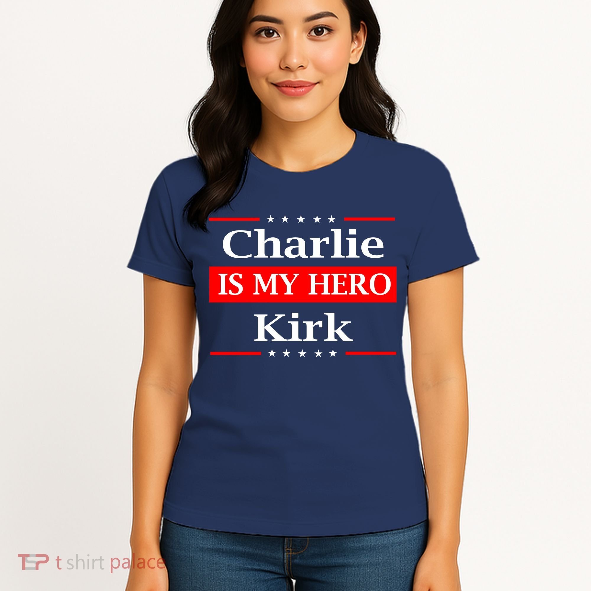 Charlie Kirk Is My Hero Pray Tribute Justice Women's T-Shirt